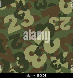 23 February camoflauge. Defenders day military seamless pattern. Texture for soldiers from 23 digits. Army protective background. Stock Vector