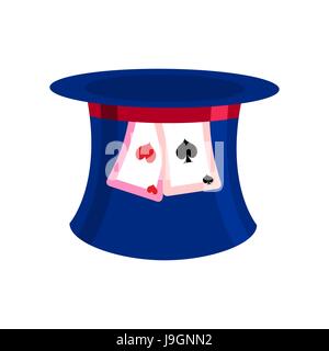 Hat Mad Hatter isolated. Clothing accessories fairy tale Alice in Wonderland Stock Vector