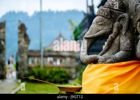 Offering to Ganesha in Bali Stock Photo