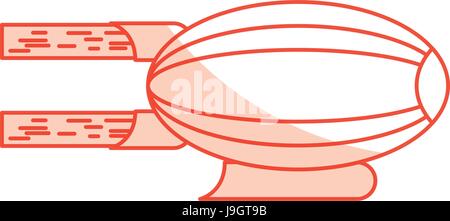 airship blimp cartoon Stock Vector
