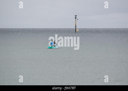 Longrock, near Marazion, Cornwall, UK. 2nd June 2017. UK Weather. A dissapointing end to the bank holiday week in south west Cornwall, with grey skies and showers for the morning. Credit: cwallpix/Alamy Live News Stock Photo