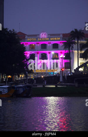 Hotel Saigon Morin and Perfume River, Hue, North Central Coast, Vietnam Stock Photo