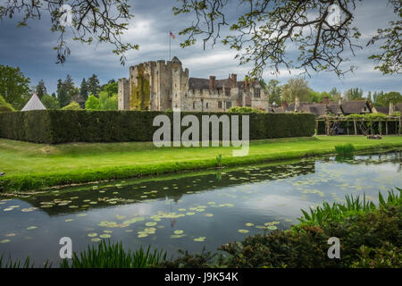 Hever Castle, England -  April 2017 : Hever Castle  located in the village of Hever, Kent, built in the 13th century, historical home of Ann Boleyn, t Stock Photo