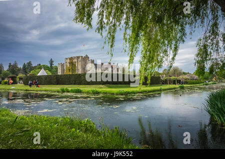 Hever Castle, England -  April 2017 : Hever Castle  located in the village of Hever, Kent, built in the 13th century, historical home of Ann Boleyn, t Stock Photo