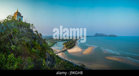 Beautiful scenery of the bay of Prachuap Khiri Khan in thailand Stock Photo