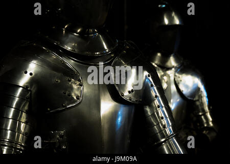 Suit of armour in the Tower of London, UK Stock Photo