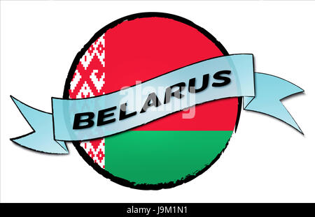 union, belarus, flag, trip, button, banner, union, country, land, russia, vane, Stock Photo