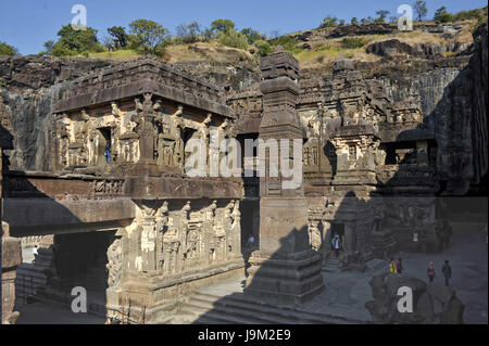 kailasa temple, ellora cave, aurangabad, maharashtra, India, Asia Stock Photo