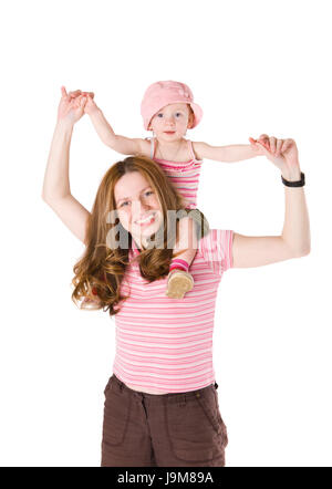 one happy child isolated on white background Stock Photo - Alamy