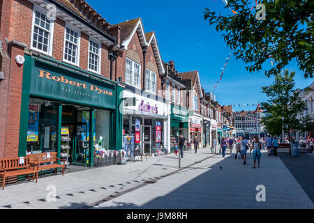 London Road in Bognor Regis town centre. Stock Photo