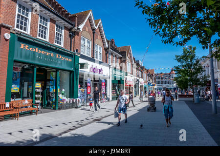 London Road in Bognor Regis town centre. Stock Photo