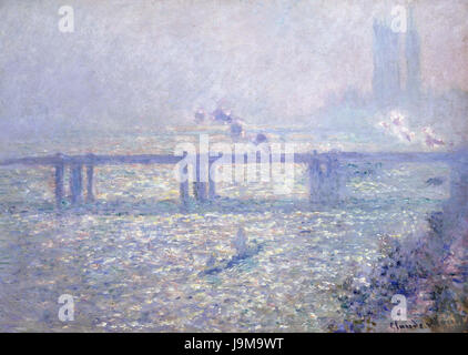 Claude Monet -  Charing Cross Bridge   1899 Stock Photo