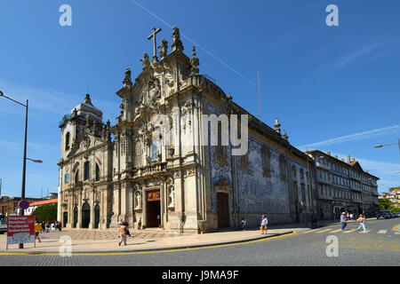 Carmo Church Porto Portugal Blue Tile Carmelitas Stock Photo