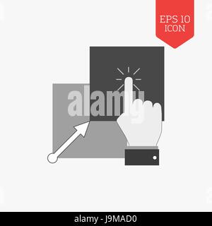 Copy flat color ui icon Stock Vector Image & Art - Alamy