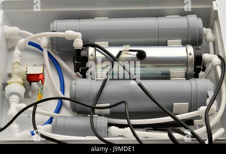 Close up of Domestic Water Purification Filters Stock Photo