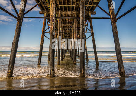 The fishing pier at Oceanside, California. Stock Photo