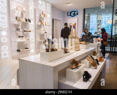 The Ugg boutique in the shoe department 