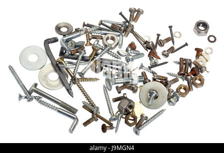 tool, pivots, bolt, nail, variation, nails, work unit, tool, isolated, Stock Photo