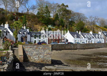 Picturesque village of Plockton on Loch Carron, Highland Region, Scotland Stock Photo