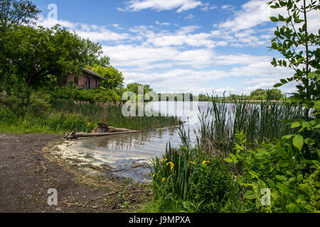 Lions Park, Niskayuna NY Mohawk-Hudson Bike Trail Stock Photo