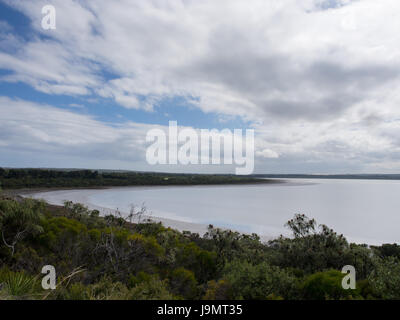 Pink Lake in Esperance, Western Australia Stock Photo