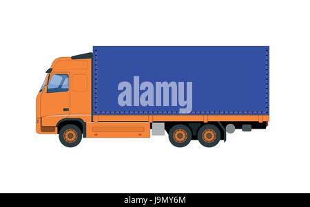The vector illustration of the truck. Stock Vector