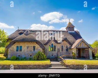 An english cottage church in the countryside on the Isle Of Wight England UK Stock Photo