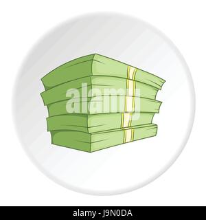 Cash icon, isometric style Stock Vector