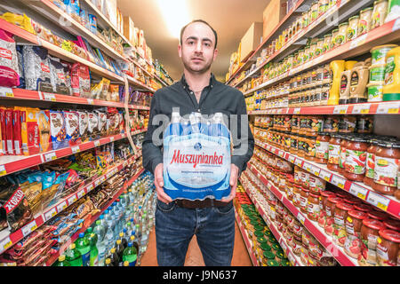 A Polish shop in Bognor Regis which caters for the local Polish population. Stock Photo