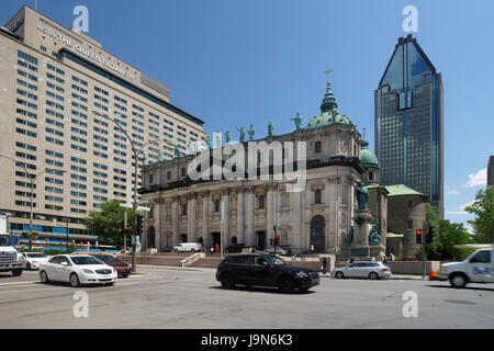 Mary,Queen of the World Cathedral in downtown Montreal,Quebec,Canada Stock Photo