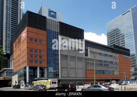 Bell Centre sports arena in downtown Montreal,Quebec,Canada Stock Photo
