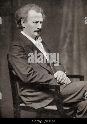 Ignacy Jan Paderewski, 1860 – 1941.  Polish pianist, composer, politician and spokesman for Polish independence.  From Hutchinson's History of the Nations, published 1915. Stock Photo