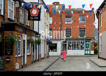 The Tudor Rose pub in Romsey, Hampshire, England UK Stock Photo