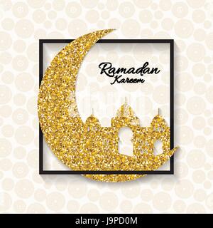 Background for Muslim Community Festival Ramadan Kareem.  Eid Mu Stock Vector