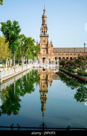 Streets of Seville, Spain, are filled with art - every step of the way. Stock Photo