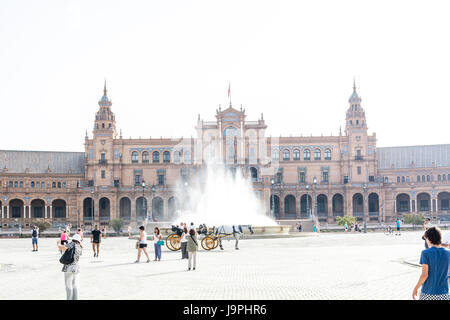 Streets of Seville, Spain, are filled with art - every step of the way. Stock Photo