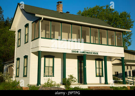 Nannie Naucke House, Kerbyville Museum, Kerby, Oregon Stock Photo