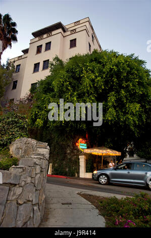 The legendary Chateau Marmont Hotel on the Sunset Strip in Los Angeles, CA Stock Photo