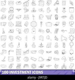 Saving strategy line icons collection. Frugality, Budgeting, Planning ...
