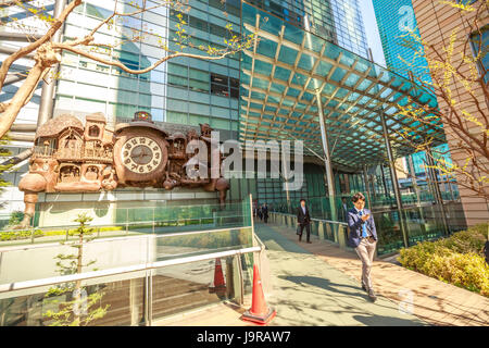 Japanese businessmen walking Stock Photo