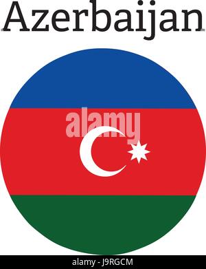 Flag of Azerbaijan vector illustration sign symbol icon Stock Vector