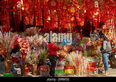 Decoration shop, Old Quarter, Hanoi, Vietnam Stock Photo