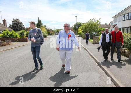 Ian Cooper, Labour Party candidate for Halesowen and Rowley Regis constituency campaigning in the locality. Election 2017 political party MP Stock Photo