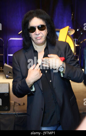 Philadelphia, PA, USA. 3rd June, 2017. A conversation with Rock & Roll legend Gene Simmons of KISS at Wizard World 2017 at the Pa Convetion Center in Philadelphia, Pa on June 3, 2017 Credit: Star Shooter/Media Punch/Alamy Live News Stock Photo