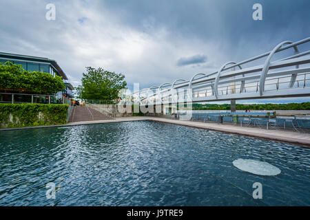 Bridge at The Yards Park in the Navy Yard neighborhood of Washington, DC. Stock Photo