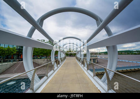 Bridge at The Yards Park in the Navy Yard neighborhood of Washington, DC. Stock Photo