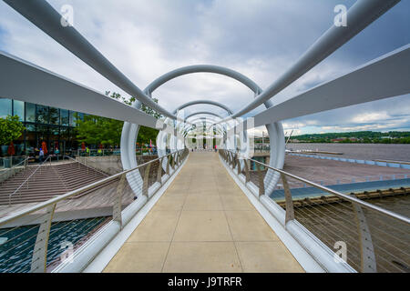 Bridge at The Yards Park in the Navy Yard neighborhood of Washington, DC. Stock Photo