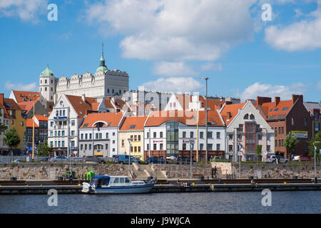 Skyline of Old Town of Szczecin in Pomerania , Poland Stock Photo