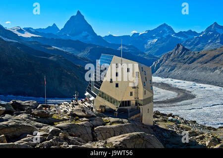 Monte Rosa Hut Monte Rosa Hutte Above The Glacier