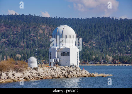 Big Bear Solar Observatory of the beautiful Big bear lake, Los Angeles County, California Stock Photo
